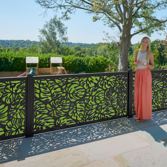 Botanic Decorative Fence - 180x90cm - with our composite posts