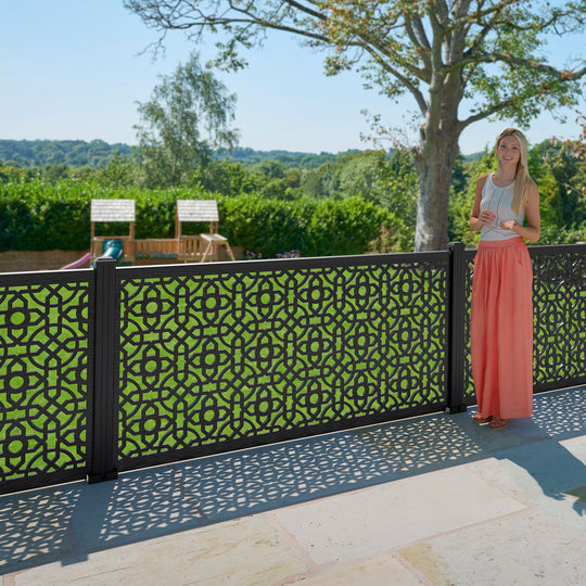 Nabila Decorative Fence - 180x90cm - with our composite posts