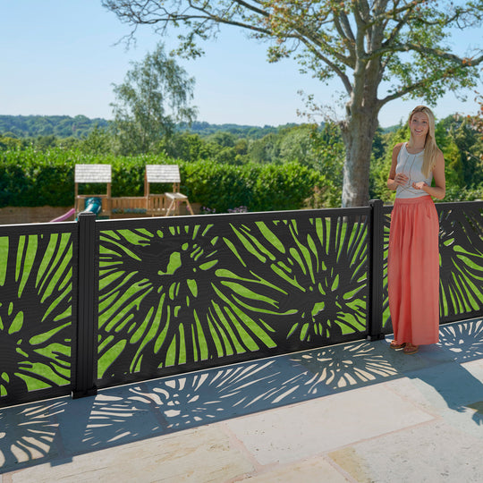Poppy Decorative Fence - 180x90cm - with our composite posts
