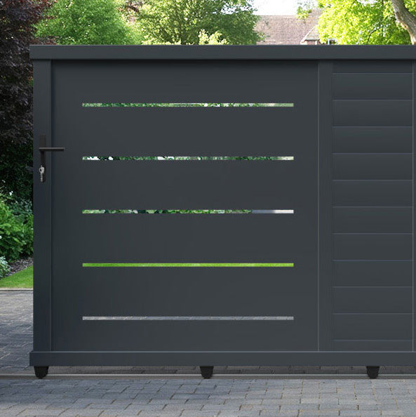 Vortex Aluminium Sliding Straight Top Driveway Gate