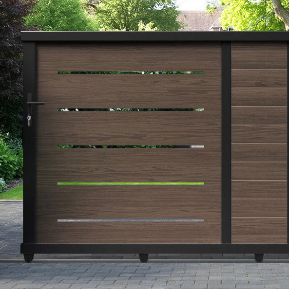 Vortex Aluminium Sliding Straight Top Driveway Gate