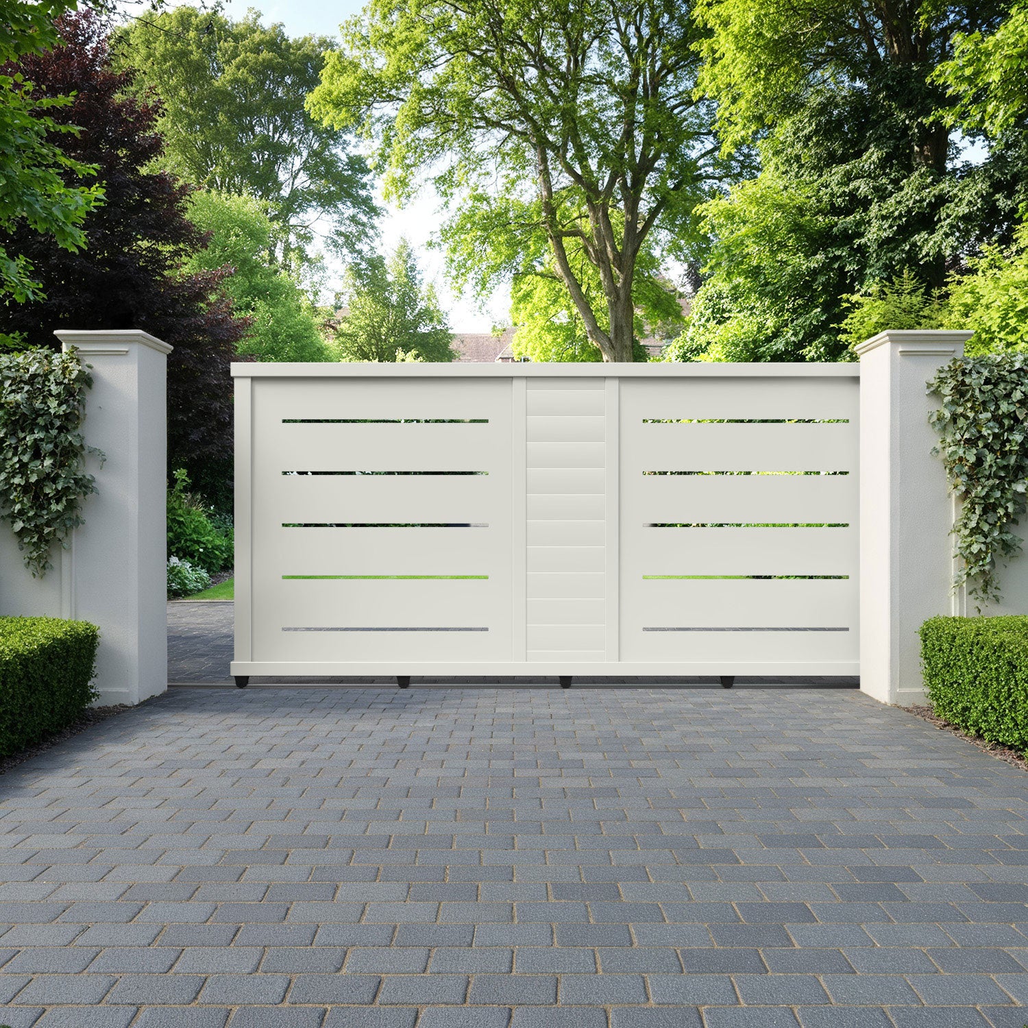 Vortex Aluminium Sliding Straight Top Driveway Gate