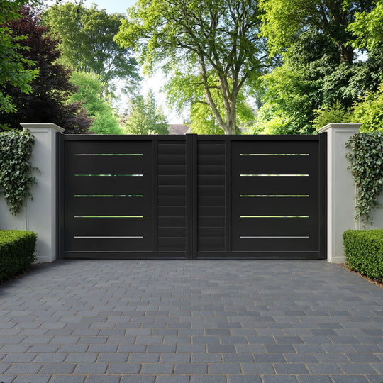 Vortex Aluminium Straight Top Driveway Gate