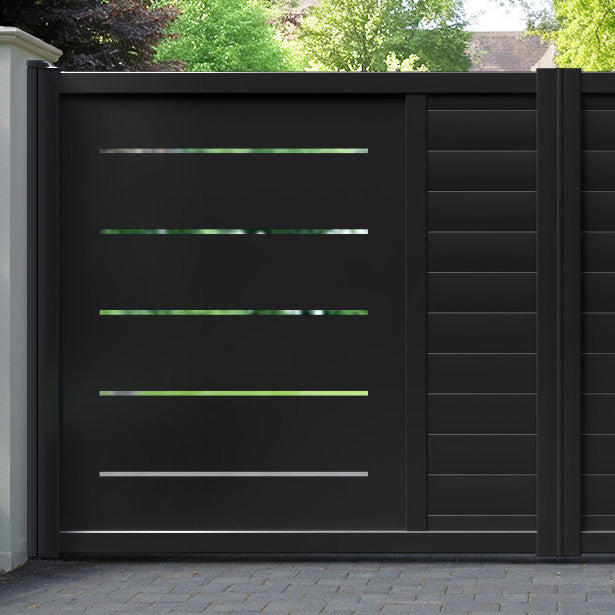 Vortex Aluminium Straight Top Driveway Gate
