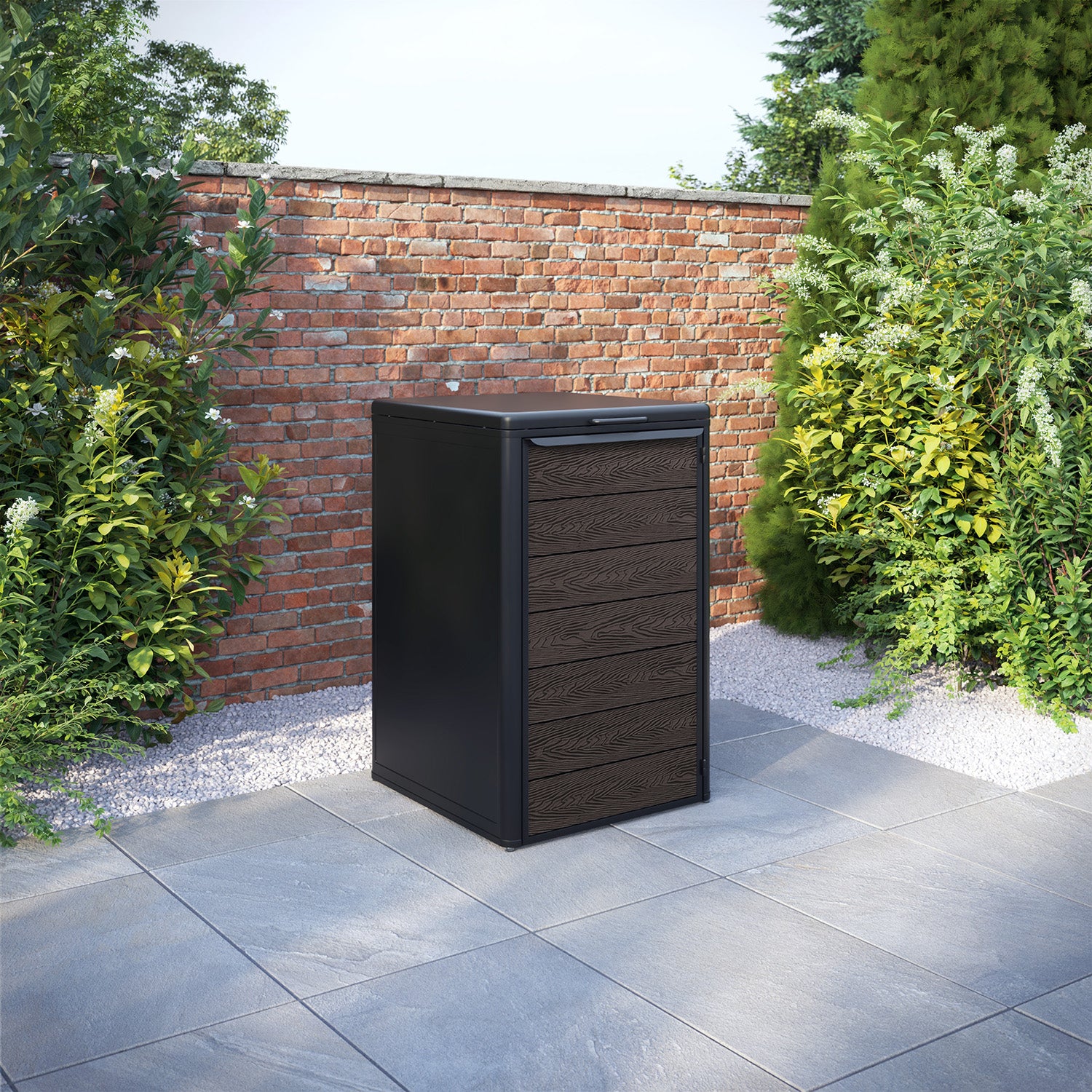 Curva Black 1 Bin Store with Classic Door Slat