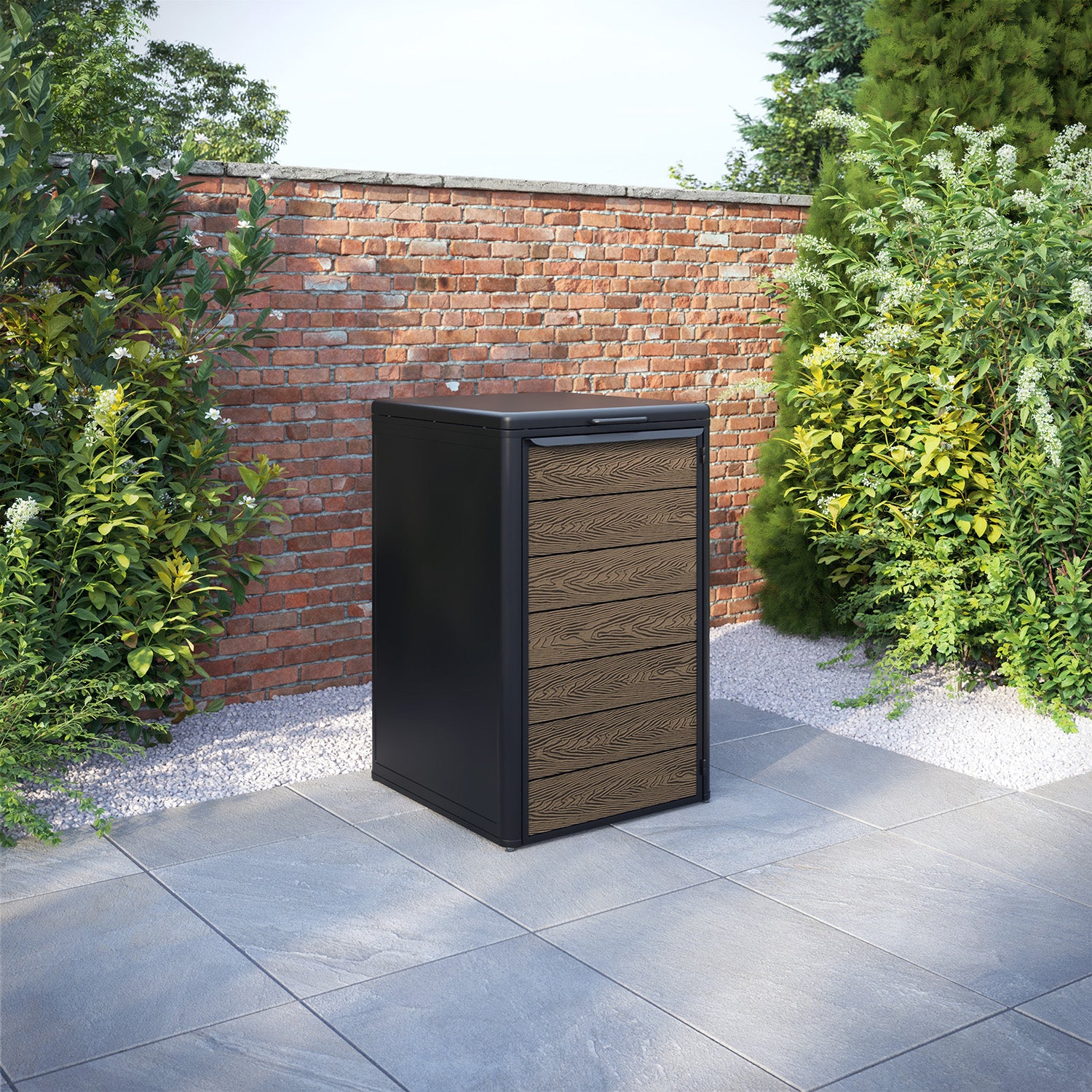 Curva Black 1 Bin Store with Classic Door Slat
