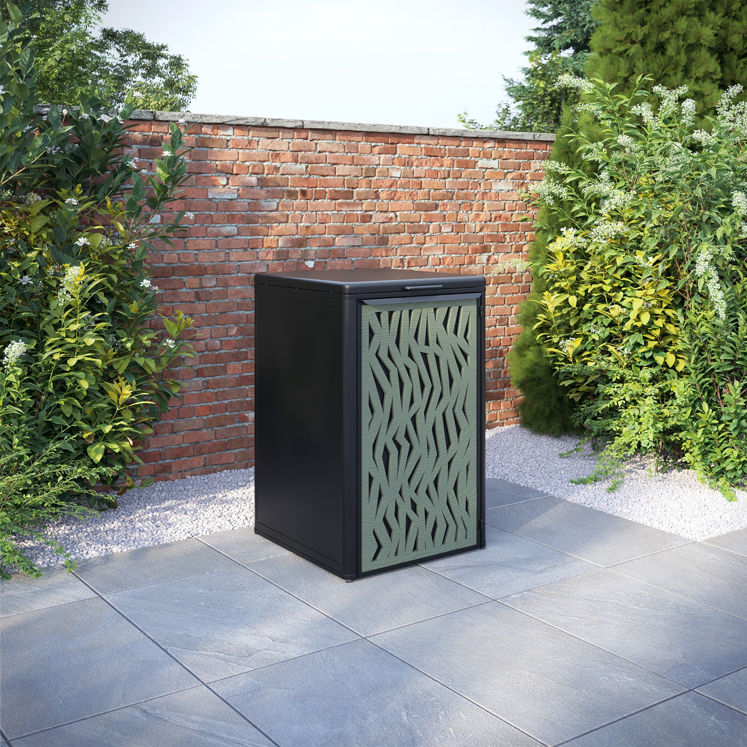 Curva Black 1 Bin Store with Zenith Door Screen