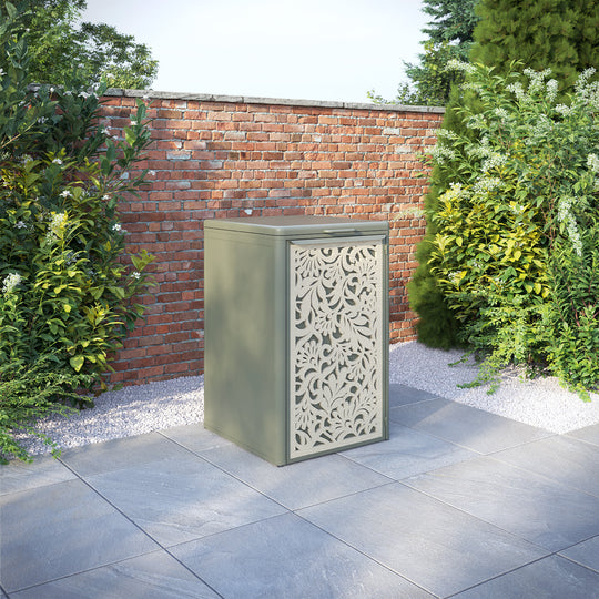 Curva Dusty Green 1 Bin Store with Heritage Door Screen