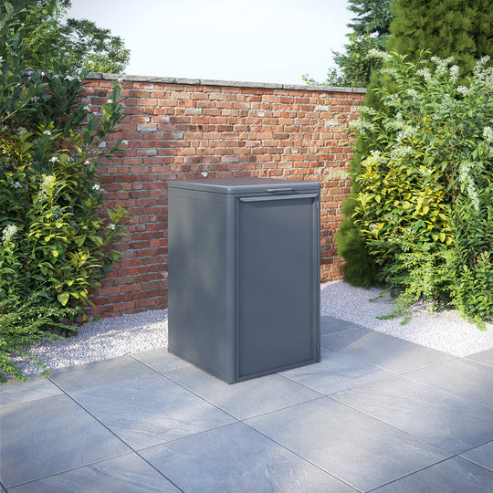 Curva Anthracite Grey 1 Bin Store with Aluminium Door
