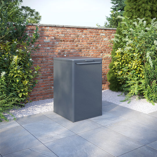 Curva Anthracite Grey 1 Bin Store with Textaline Door