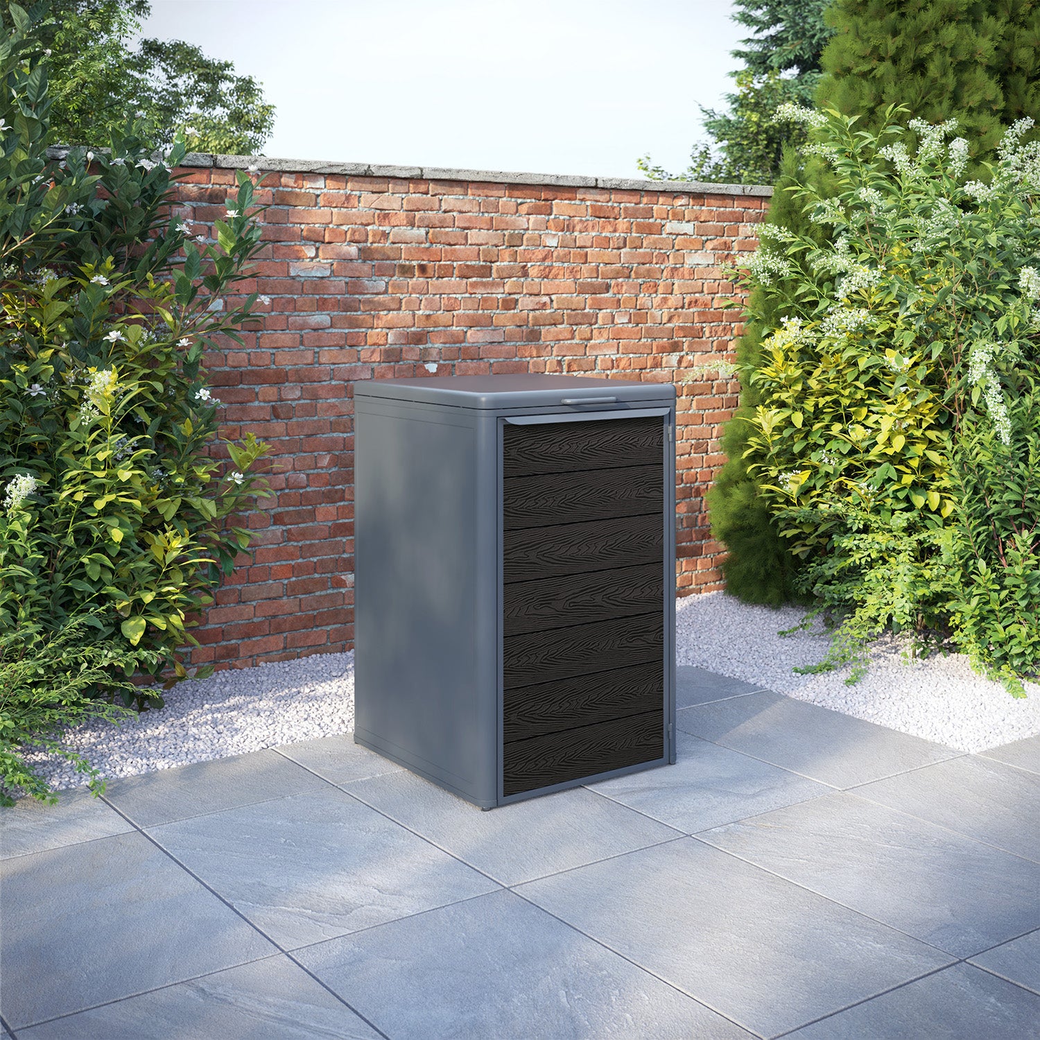 Curva Anthracite Grey 1 Bin Store with Classic Door Slat