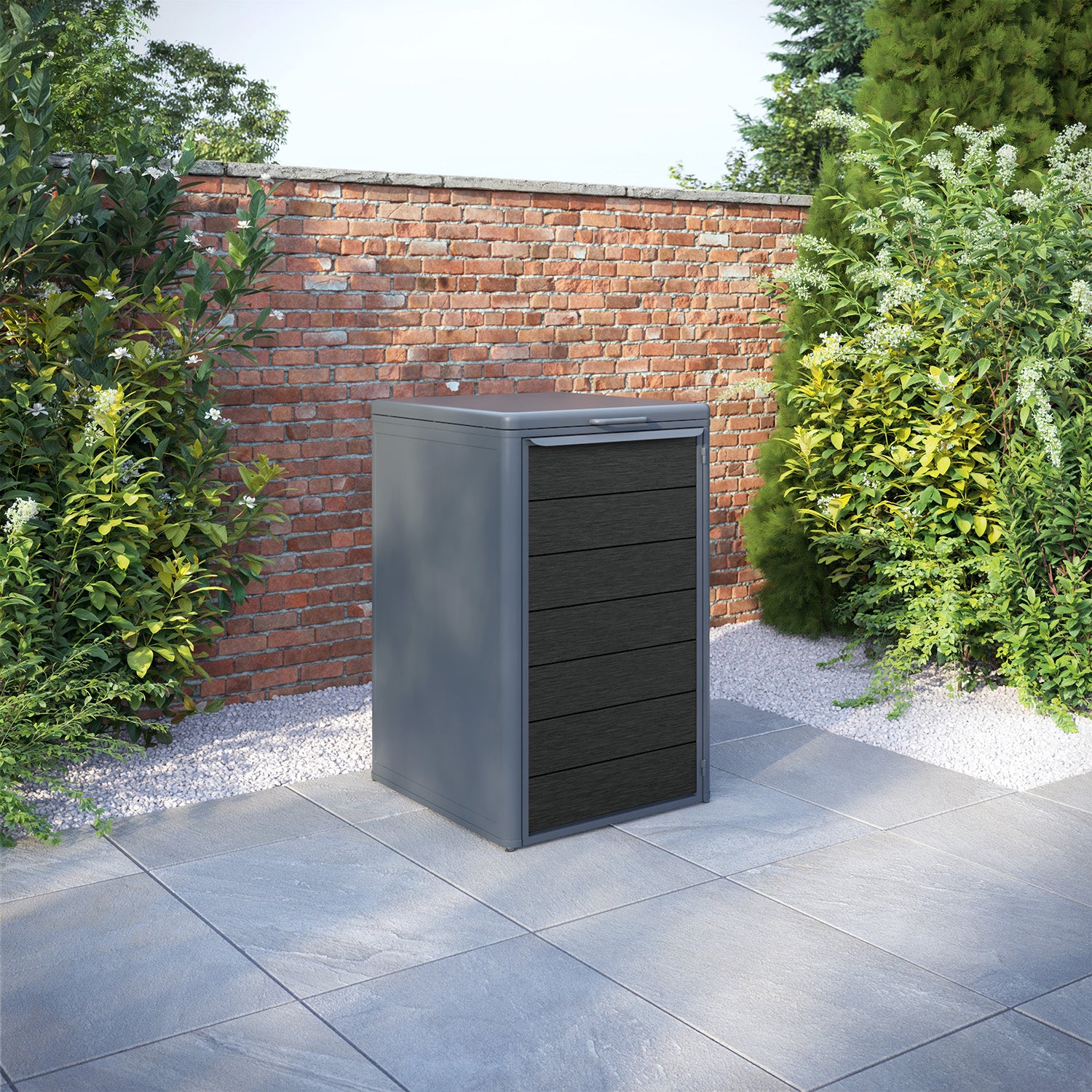 Curva Anthracite Grey 1 Bin Store with Fusion Door Slat