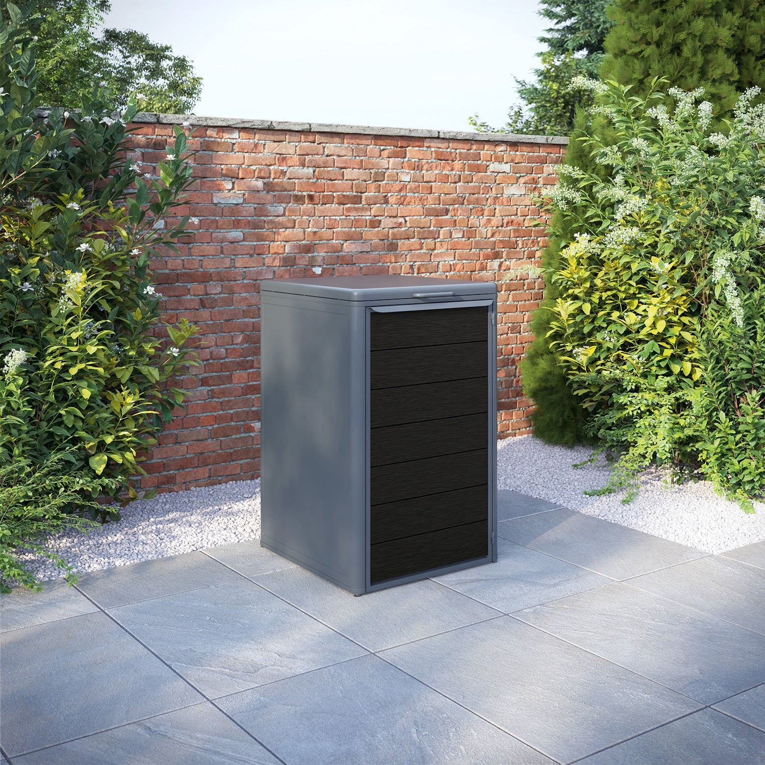 Curva Anthracite Grey 1 Bin Store with Fusion Door Slat