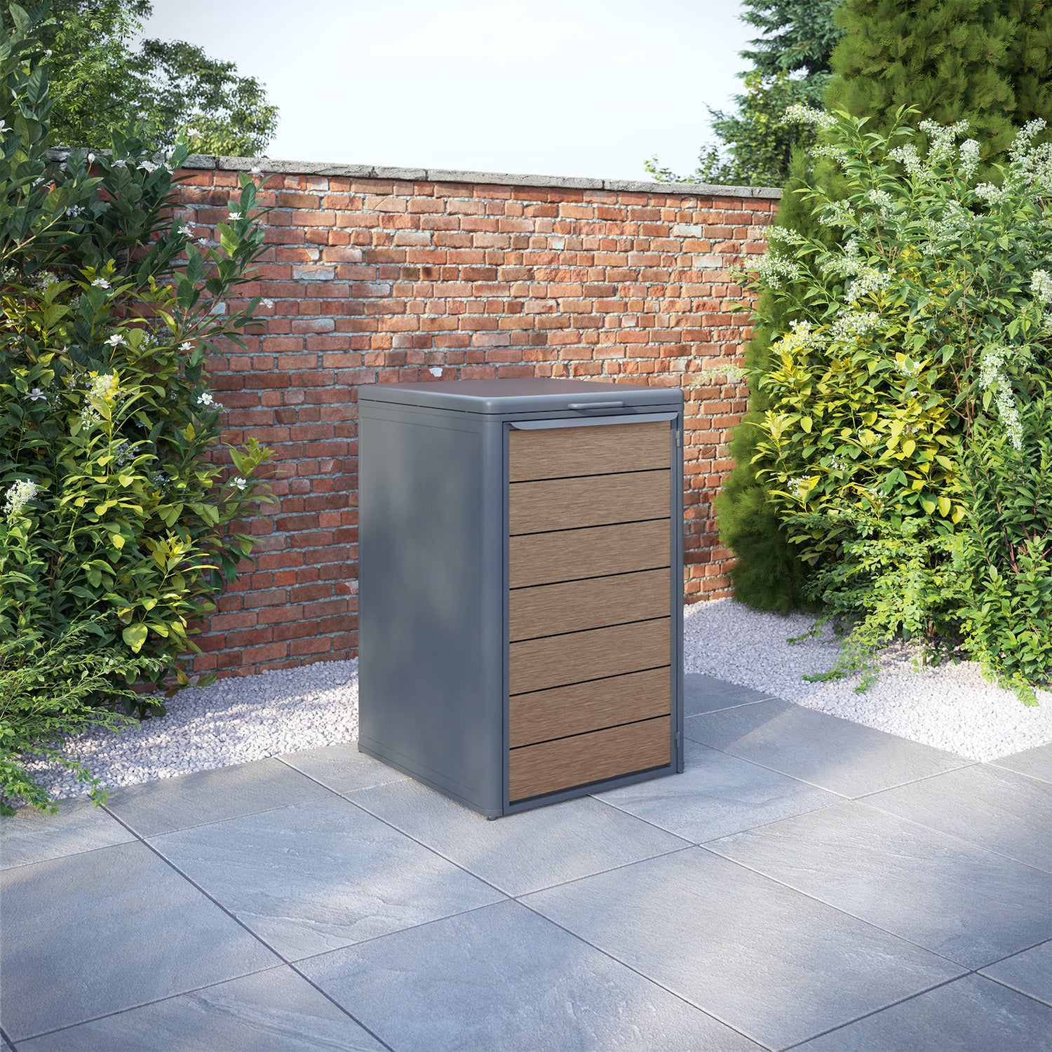 Curva Anthracite Grey 1 Bin Store with Fusion Door Slat