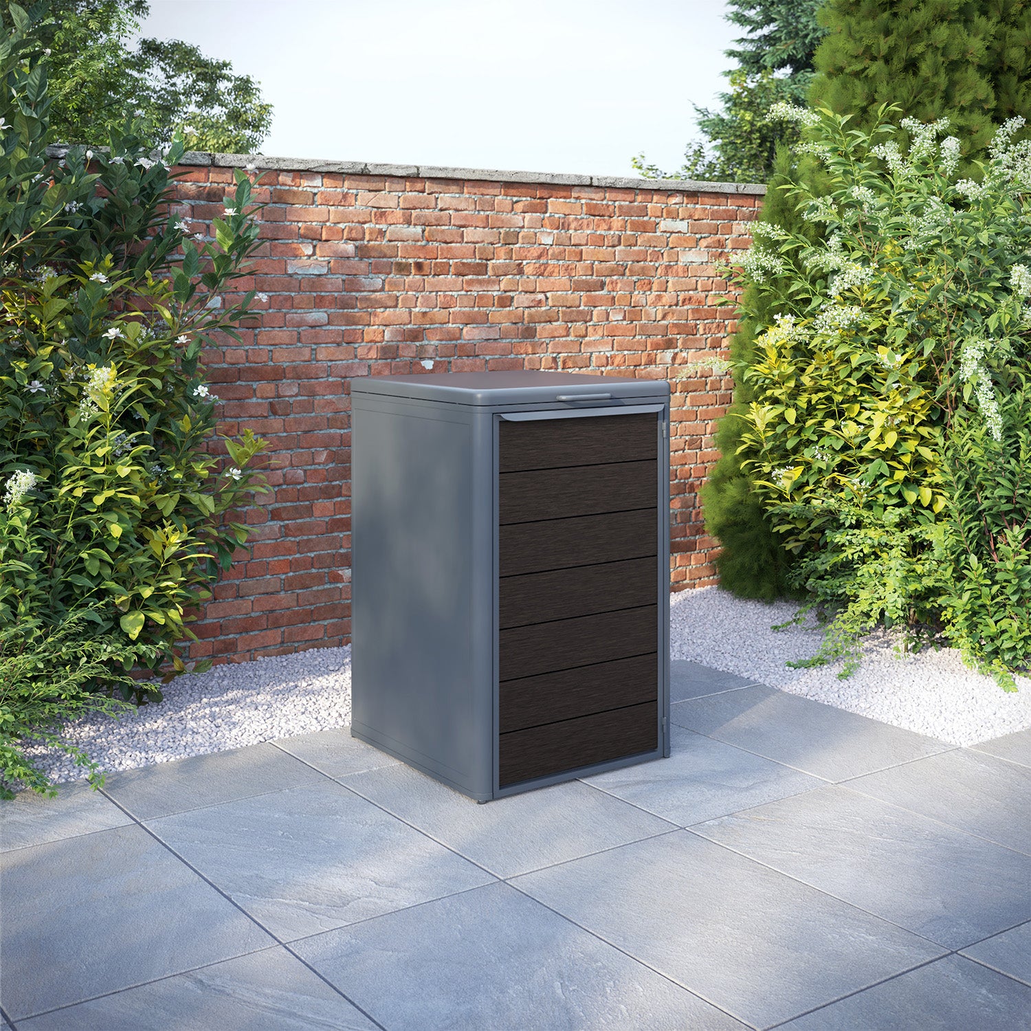 Curva Anthracite Grey 1 Bin Store with Fusion Door Slat