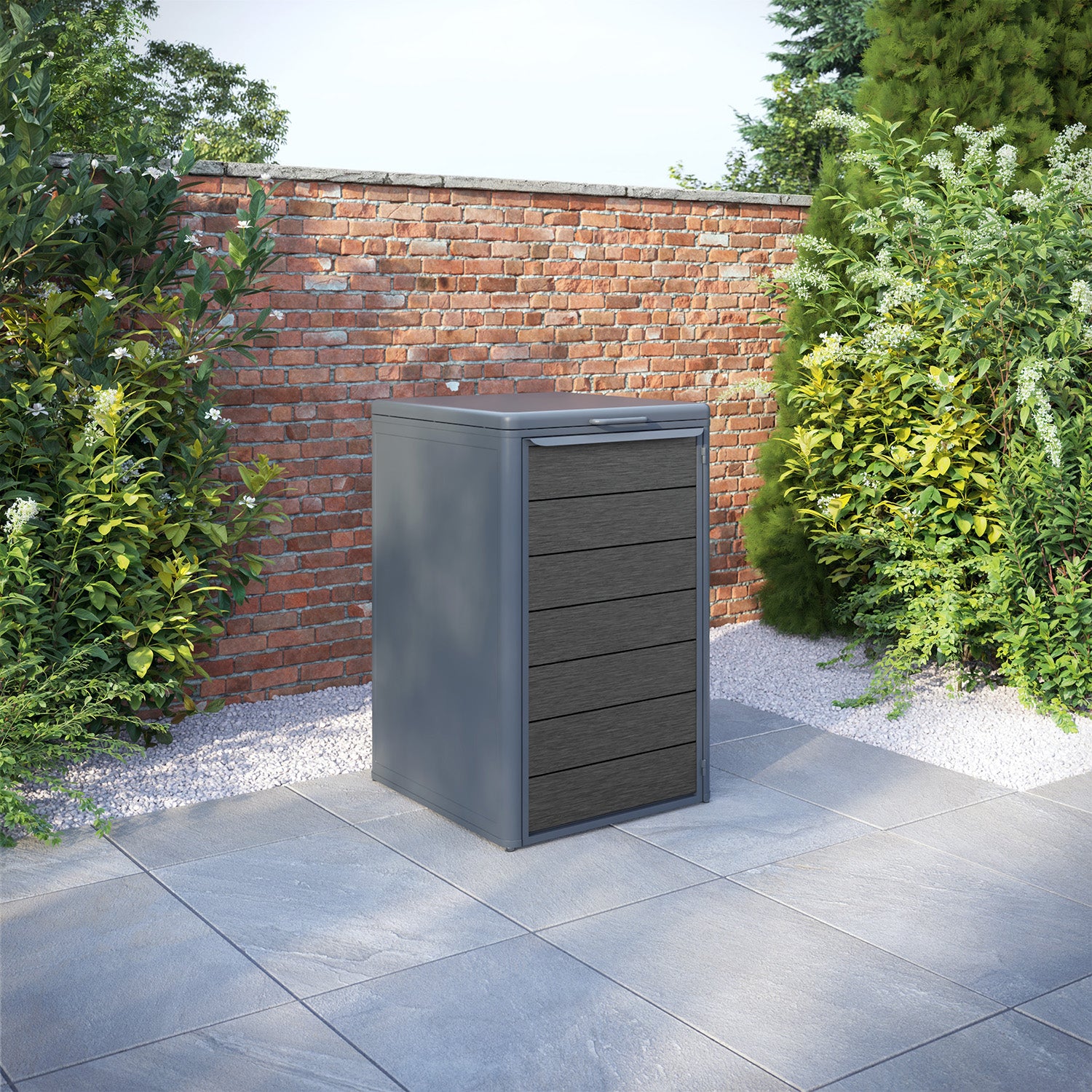 Curva Anthracite Grey 1 Bin Store with Fusion Door Slat