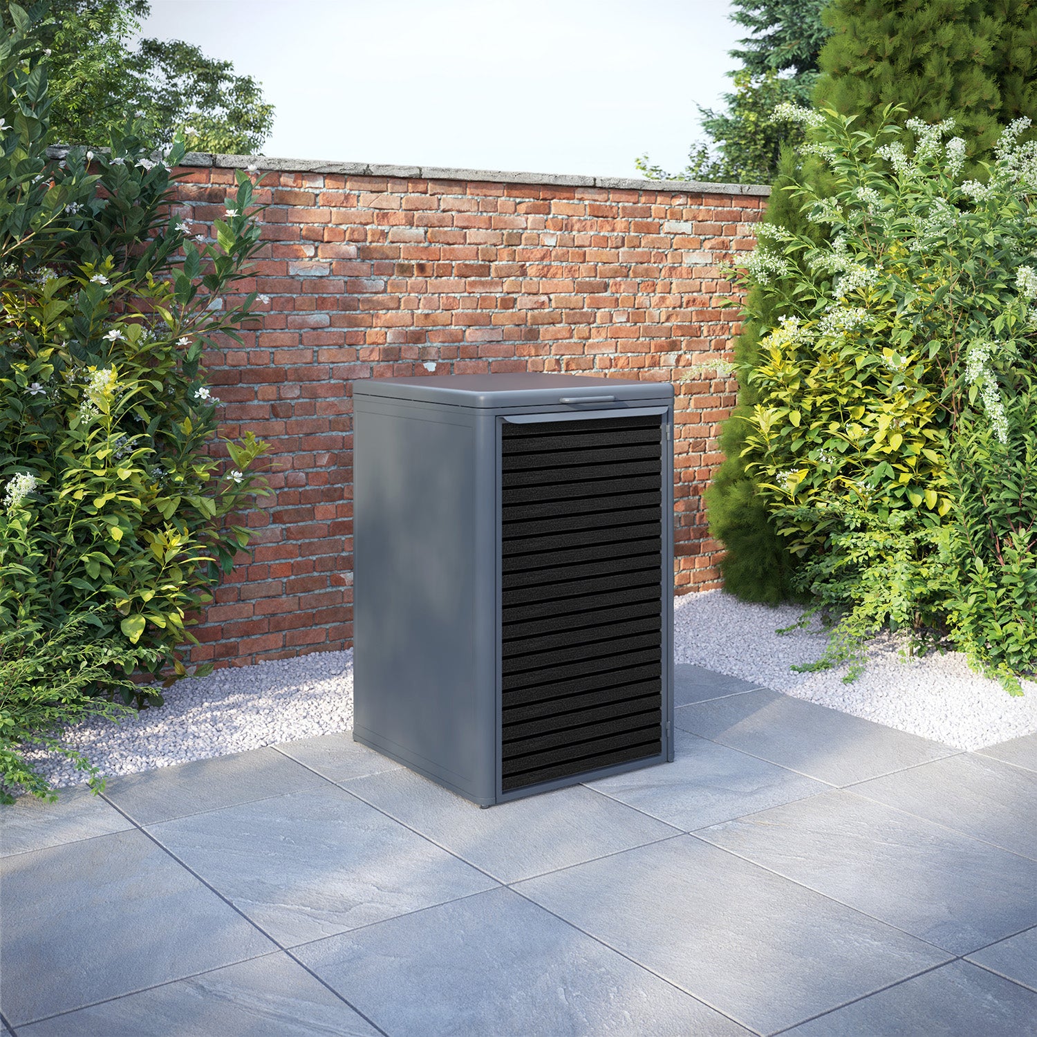 Curva Anthracite Grey 1 Bin Store with Hudson Door Slat