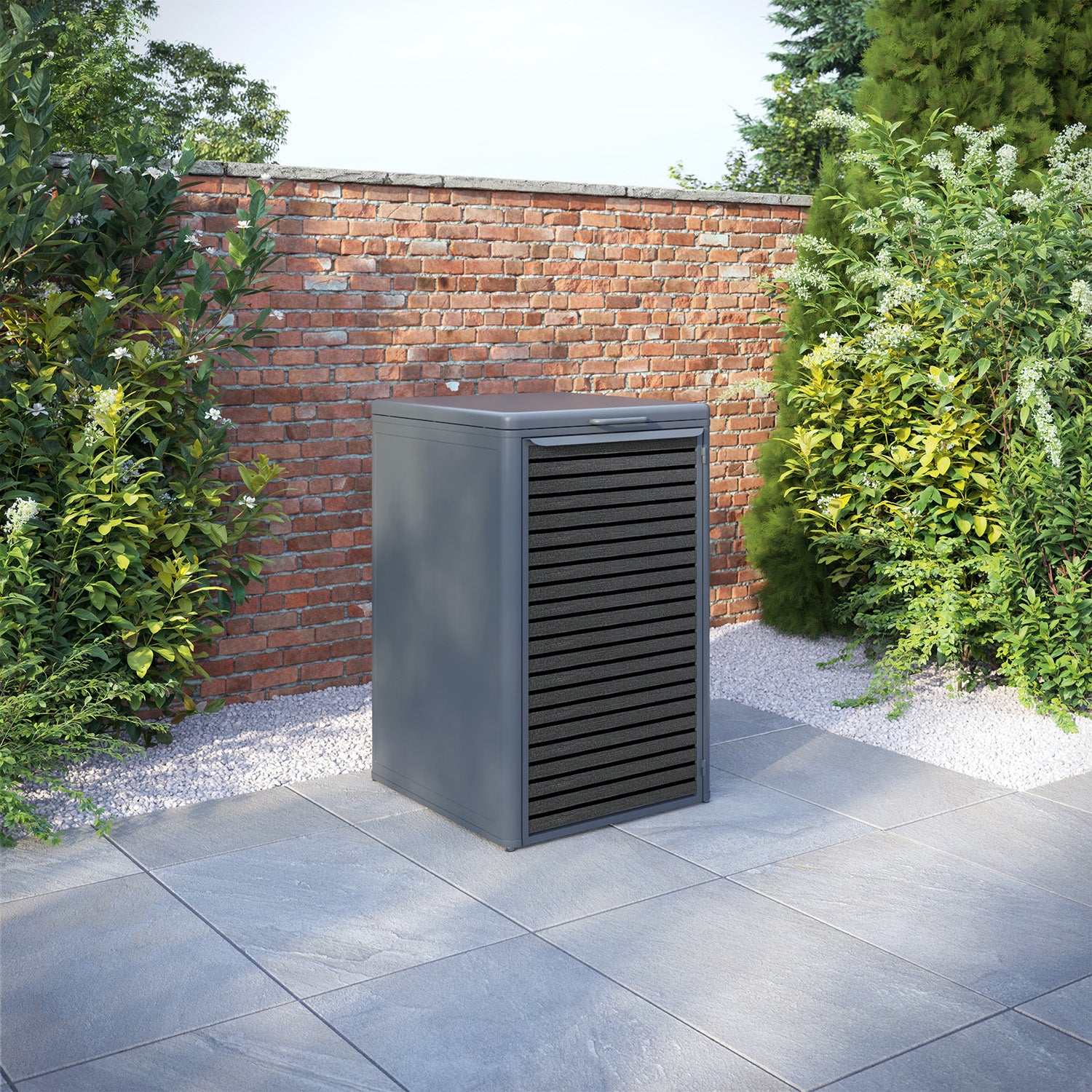 Curva Anthracite Grey 1 Bin Store with Hudson Door Slat