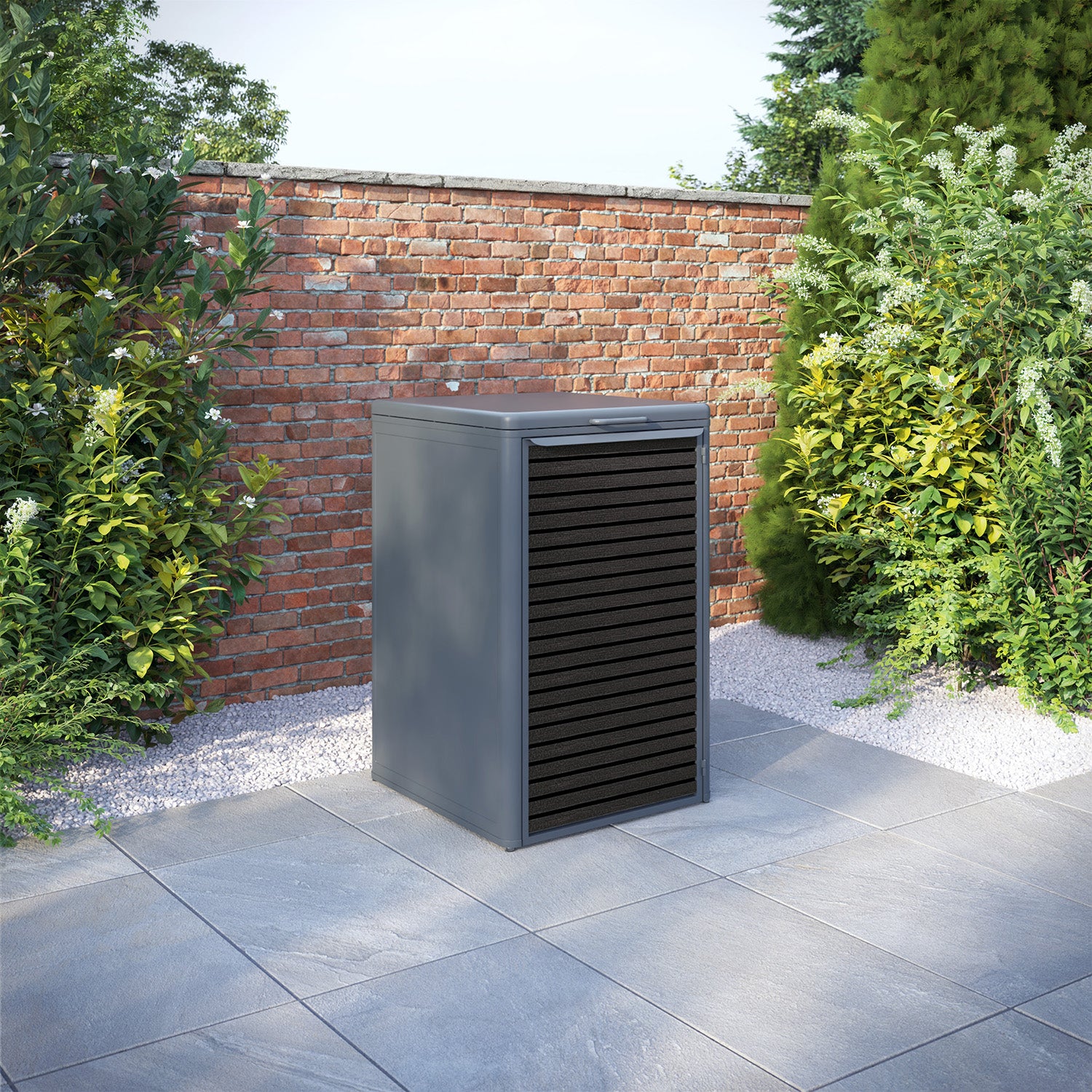 Curva Anthracite Grey 1 Bin Store with Hudson Door Slat