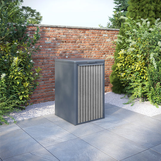 Curva Anthracite Grey 1 Bin Store with Virtis Door Slat