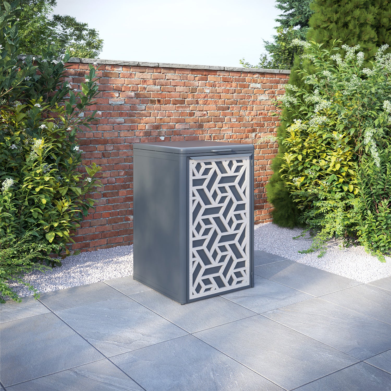Curva Anthracite Grey 1 Bin Store with Contour Door Screen
