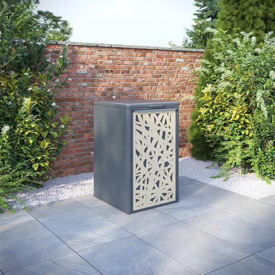 Curva Anthracite Grey 1 Bin Store with Prism Door Screen