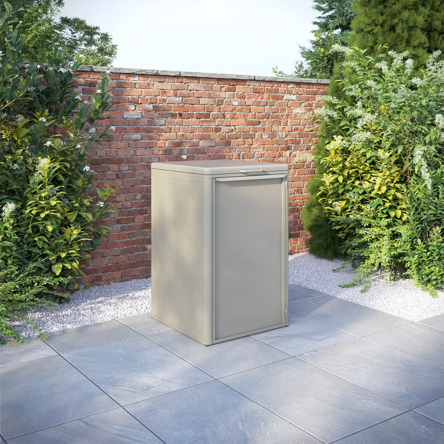 Curva Latte 1 Bin Store with Aluminium Door