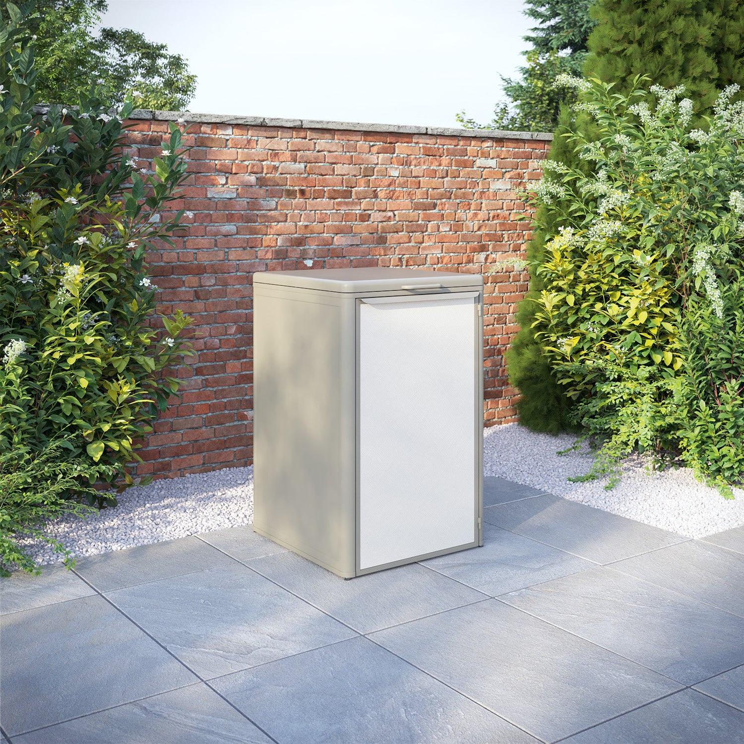 Curva Latte 1 Bin Store with Textaline Door