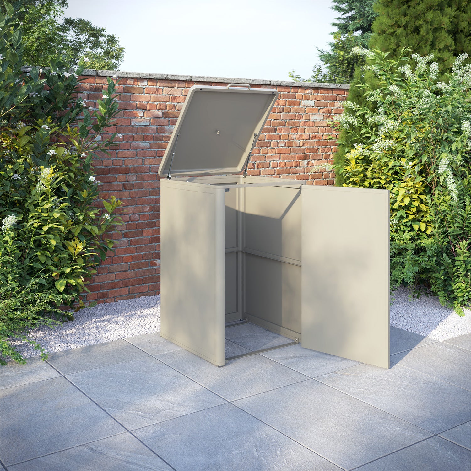 Curva Latte 2 Bin Store with Fusion Door Slat