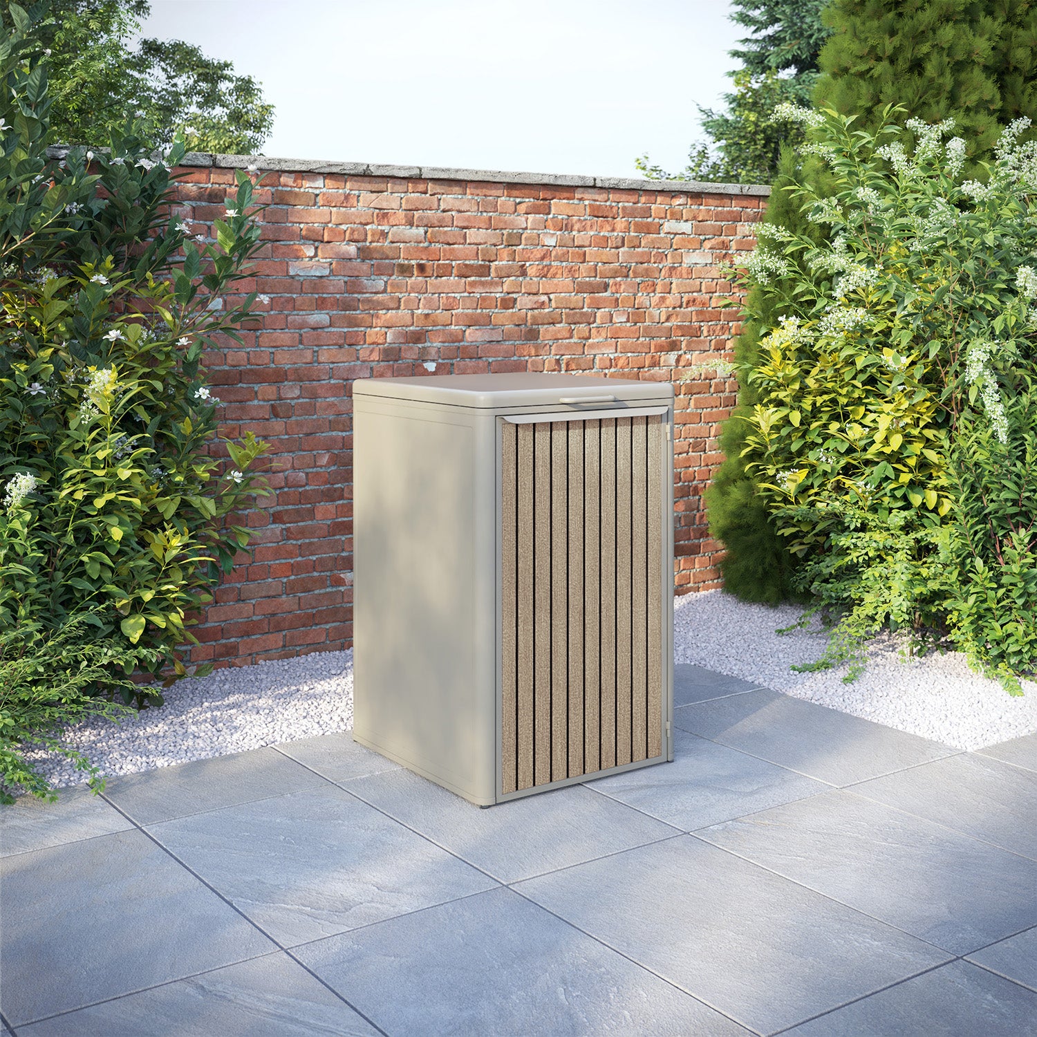 Curva Latte 1 Bin Store with Virtis Door Slat