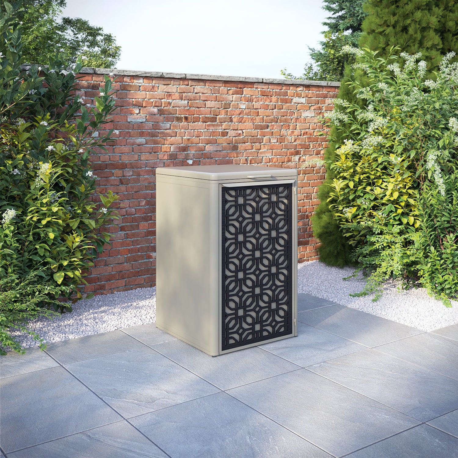 Curva Latte 1 Bin Store with Micro Door Screen