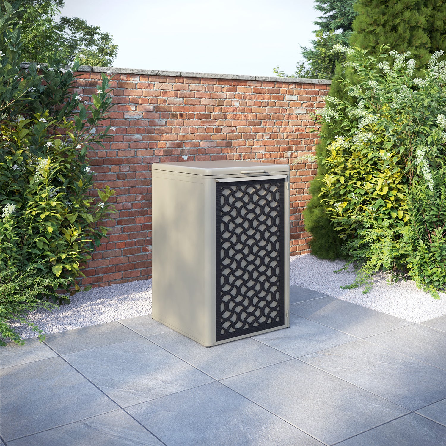 Curva Latte 1 Bin Store with Vida Door Screen