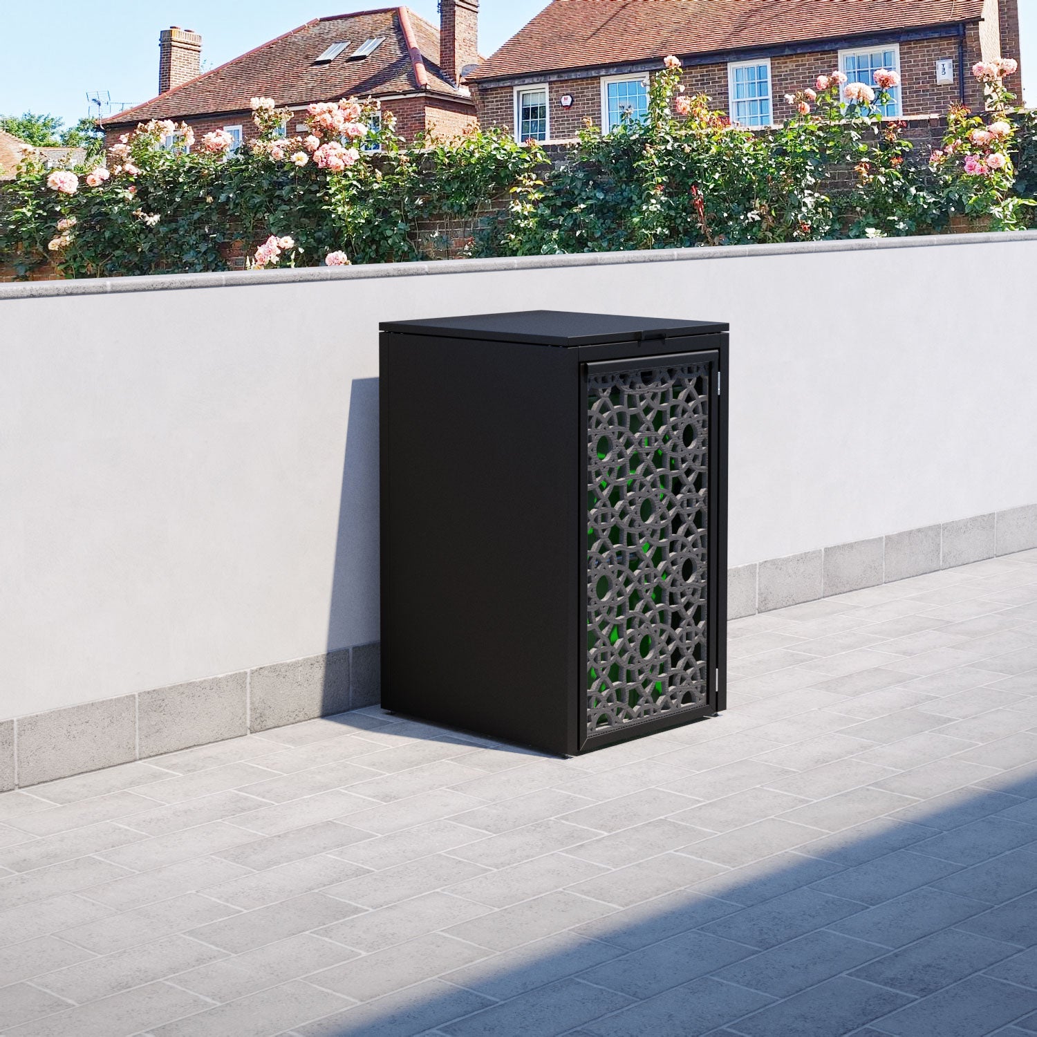 Black 1 Bin Store with Ambar Door Screen