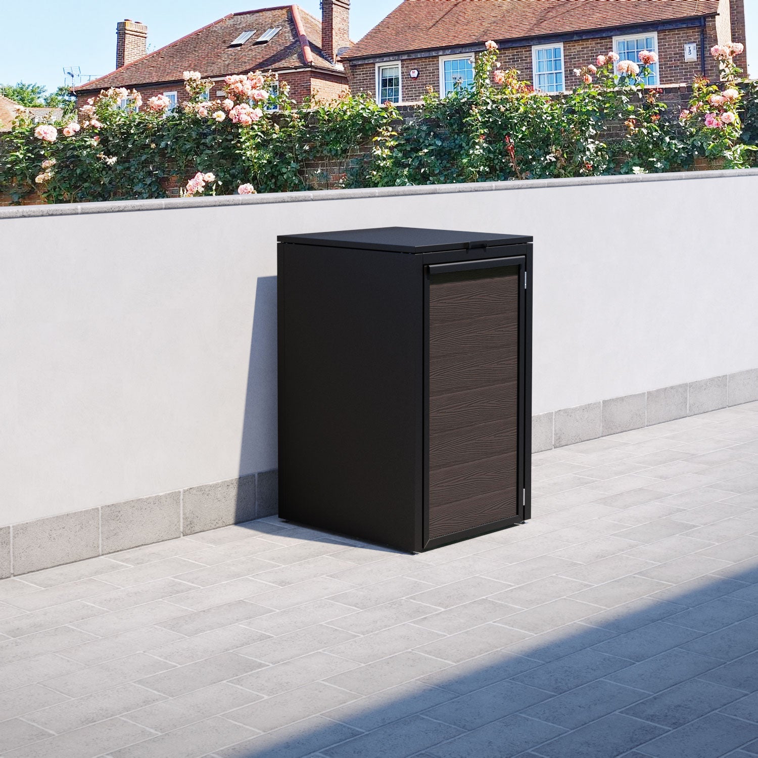 Black 1 Bin Store with Classic Door Slat