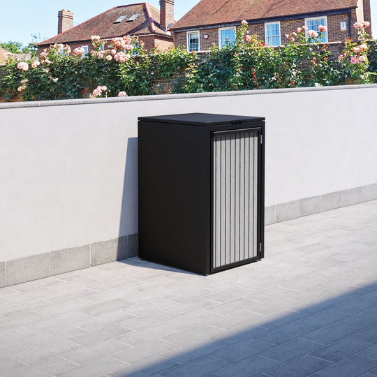 Black 1 Bin Store with Virtis Door Slat