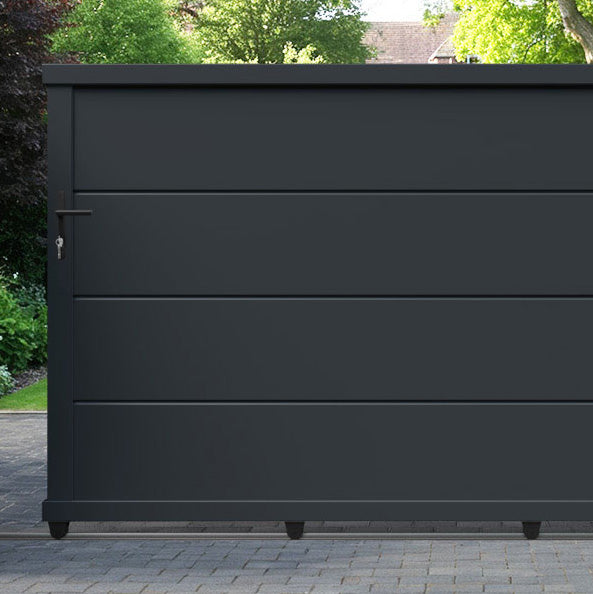 Domus Aluminium Sliding Straight Top Driveway Gate