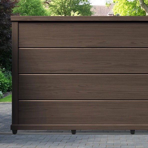 Domus Aluminium Sliding Straight Top Driveway Gate