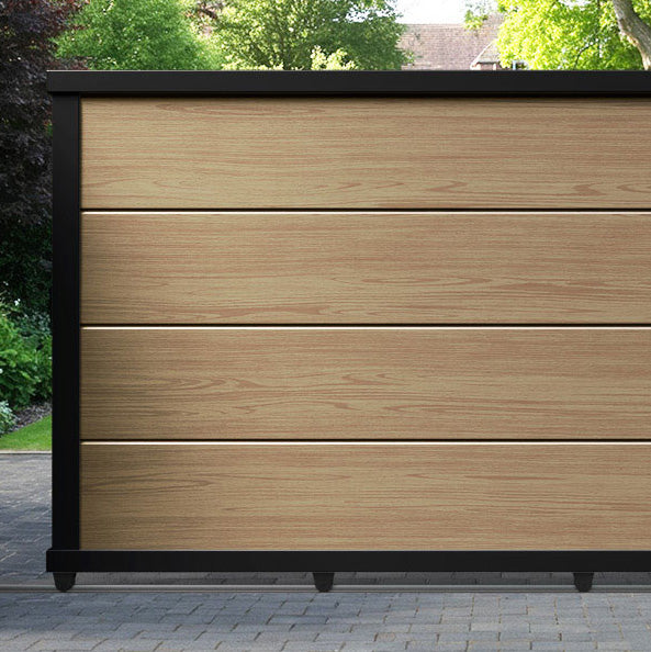 Domus Aluminium Sliding Straight Top Driveway Gate