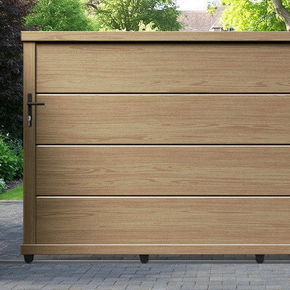 Domus Aluminium Sliding Straight Top Driveway Gate