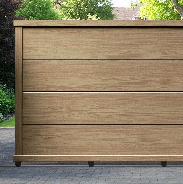 Domus Aluminium Sliding Straight Top Driveway Gate