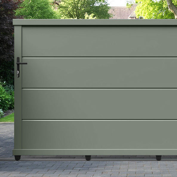 Domus Aluminium Sliding Straight Top Driveway Gate