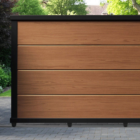 Domus Aluminium Sliding Straight Top Driveway Gate