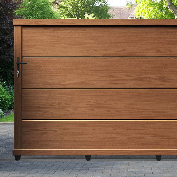 Domus Aluminium Sliding Straight Top Driveway Gate