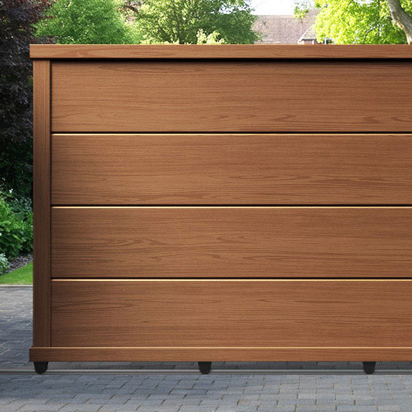 Domus Aluminium Sliding Straight Top Driveway Gate