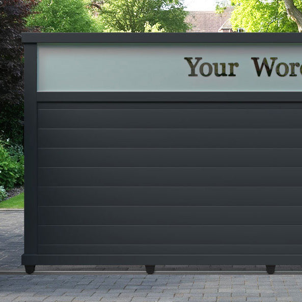 Arbour Aluminium Sliding Straight Top Driveway Gate