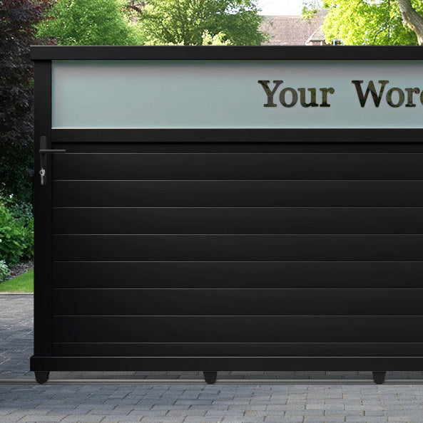 Arbour Aluminium Sliding Straight Top Driveway Gate