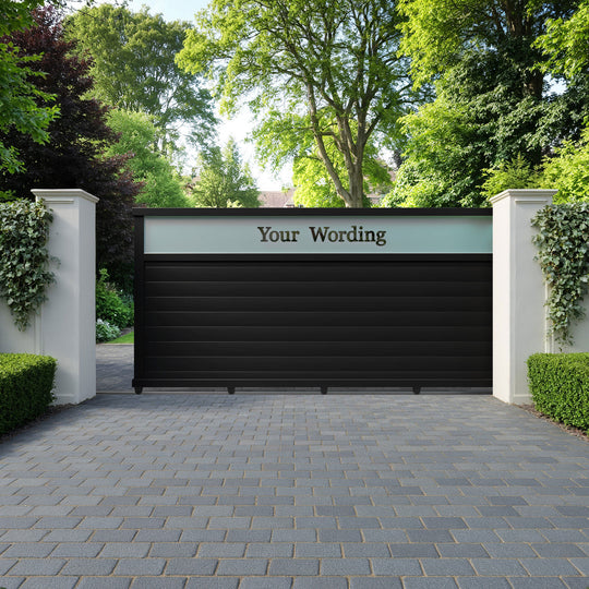Arbour Aluminium Sliding Straight Top Driveway Gate