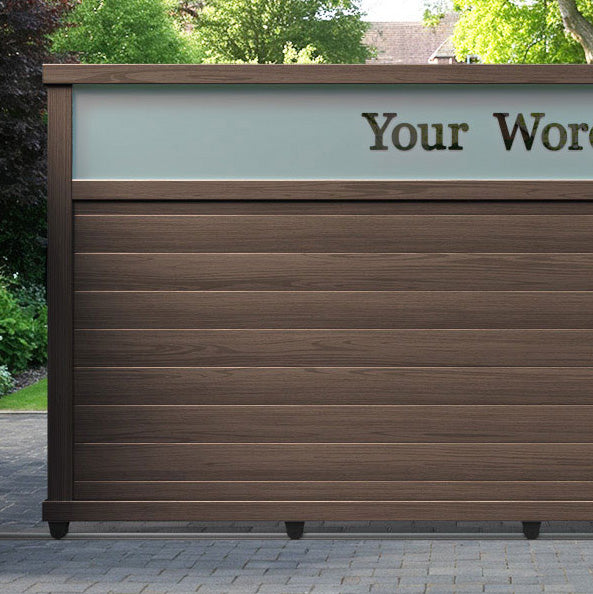 Arbour Aluminium Sliding Straight Top Driveway Gate