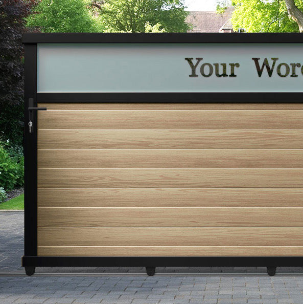 Arbour Aluminium Sliding Straight Top Driveway Gate