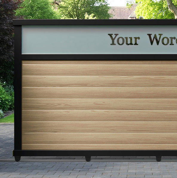 Arbour Aluminium Sliding Straight Top Driveway Gate